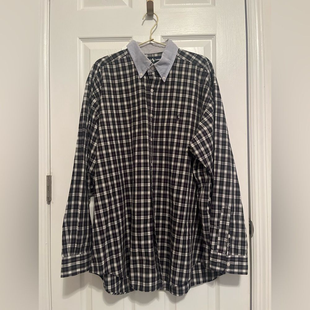 Lauren Blake Plaid Button-Down (Men’s XL) - Picture 3 of 5
